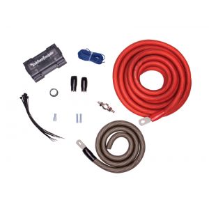 AudioPro USA Red 0 Gauge 5500 Watt Car Amp Power Wire Amplifier Fuse Install Kit Zero Gauge 