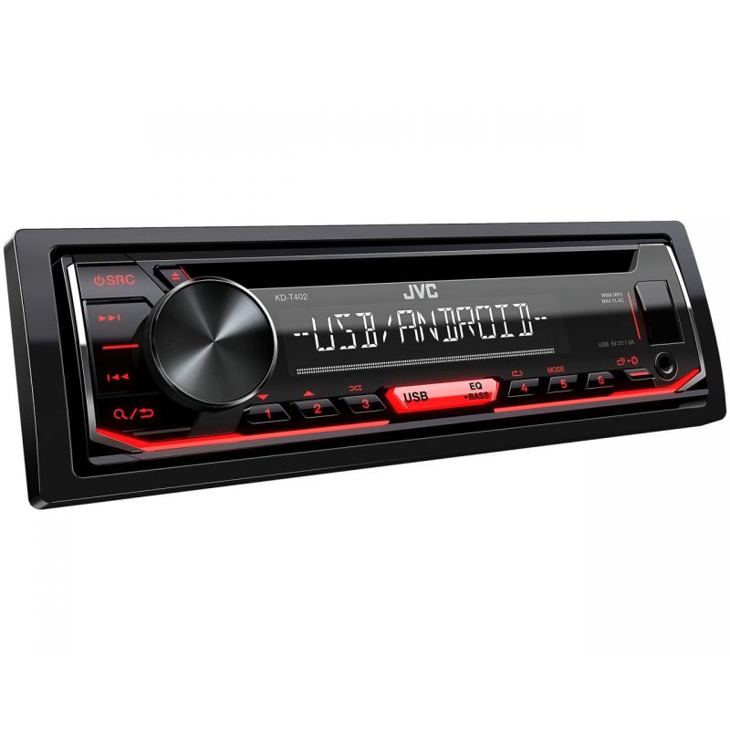 JVC KD-T402 USB AUX MP3 1DIN CD Autoradio für Opel Antara Astra H Zafira B ab 2005 Charcoal