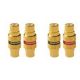 Phonocar 4/6702 RCA Coaxial Connector Couplers (2 Pairs)