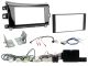  Connects2 CTKNS20 Nissan Navara D23 2016 - 2019 Gloss Black Double DIN Installation Kit With 360-Degree Camera Retention