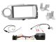 Connects2 CTKTY09 Toyota Yaris 2011> Silver Double DIN Radio Installation Kit